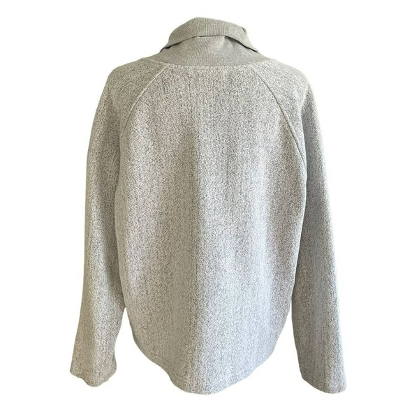 ORVIS Gray Knit Pullover Sweater Sweatshirt Vintage Kangaroo Pocket Women's Size - Picture 2 of 8